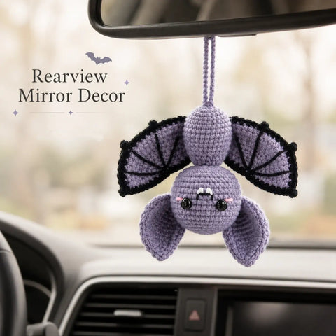 YSHomy Crochet Cute Bat Car Hanging