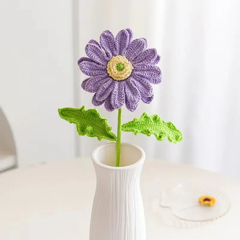 YSHomy Crochet Flowers of Gerbera Daisy (Set of 2)