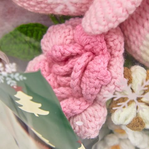 YSHomy Crochet Christmas Bouquet with Melody