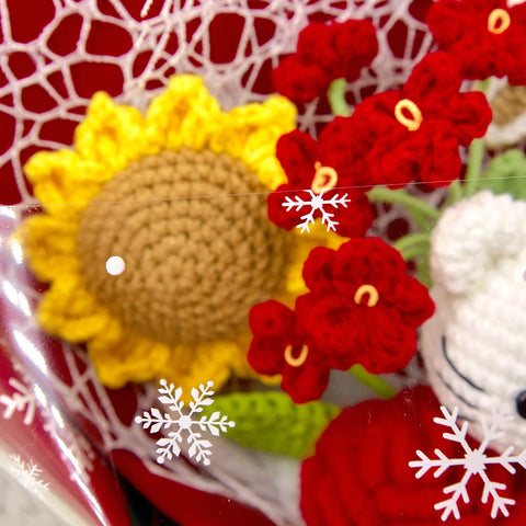 YSHomy Crochet Christmas Bouquet with HK & Father Christmas