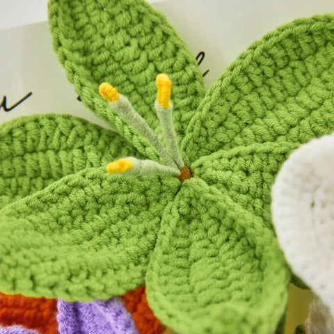 YSHomy Crochet Colorful Flower Bouquet