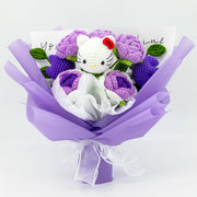 YSHomy Ganchillo HK y Ramo de Tulipanes Rosa Morado