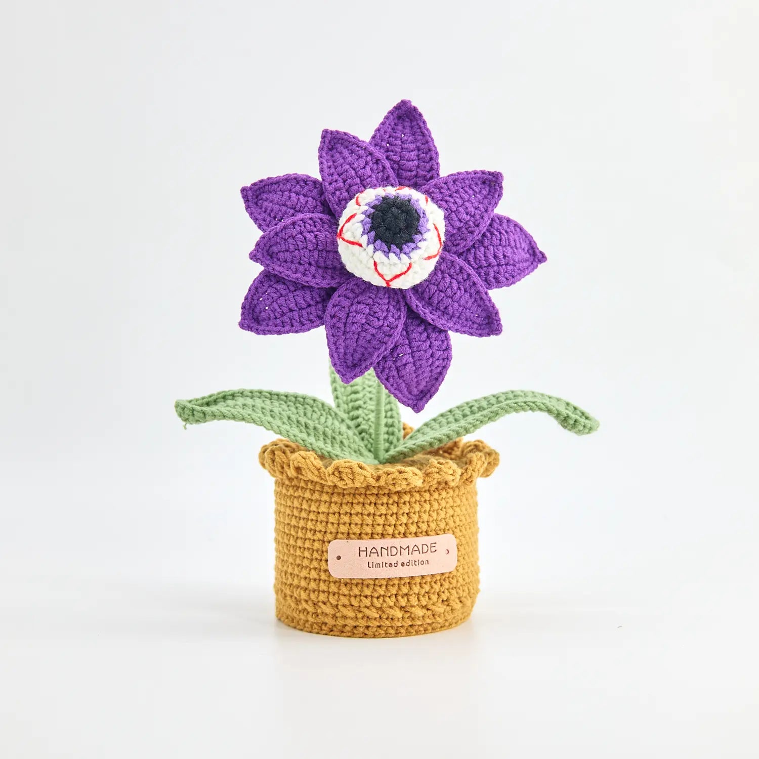 YSHomy Crochet Spooky Eyeball Potted Flower