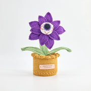 YSHomy Crochet Spooky Eyeball Potted Flower