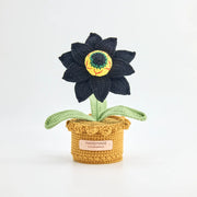 YSHomy Crochet Spooky Eyeball Potted Flower