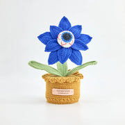 YSHomy Crochet Spooky Eyeball Potted Flower