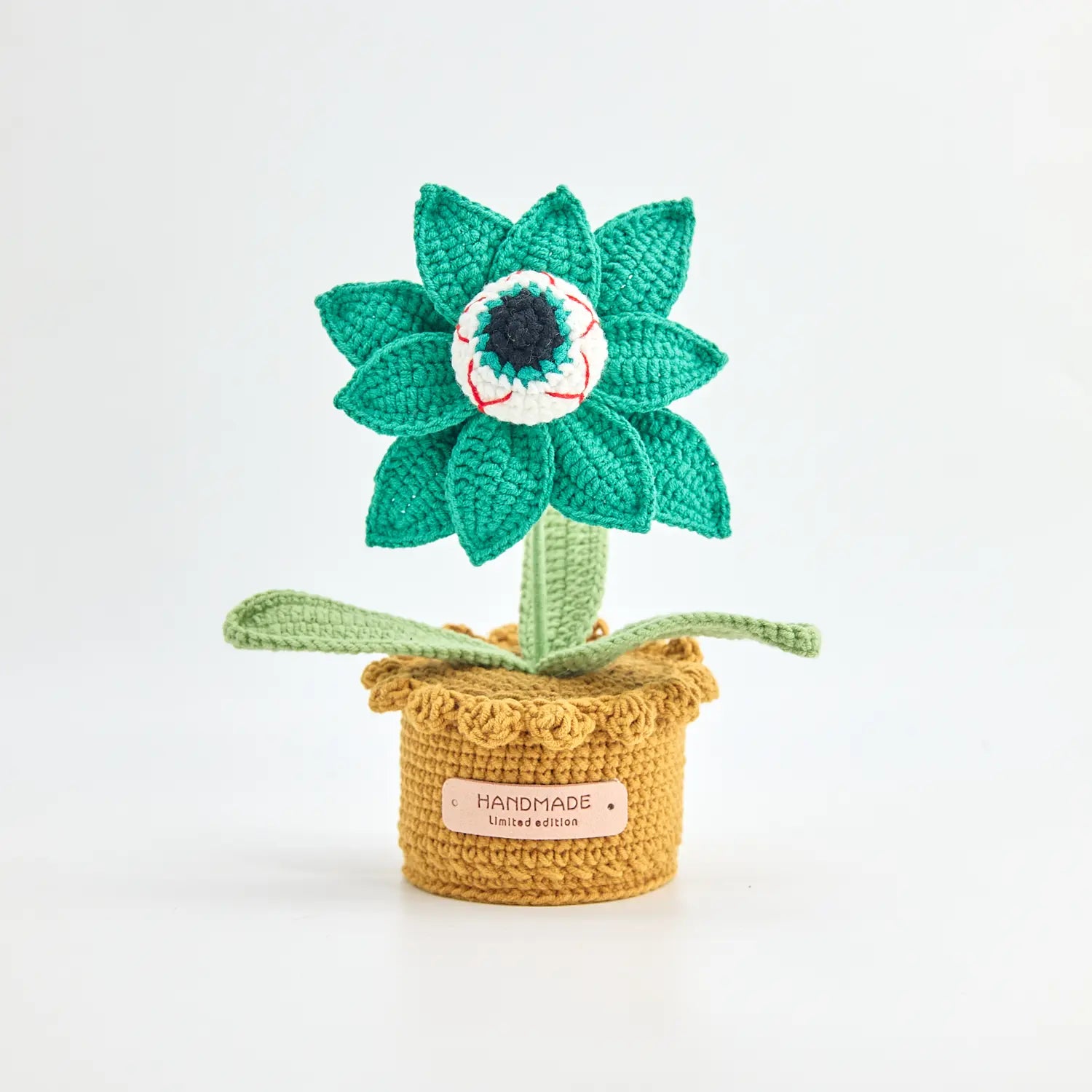 YSHomy Crochet Spooky Eyeball Potted Flower