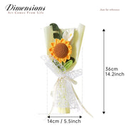 YSHomy Crochet Sunflower Calla Lily Bouquet