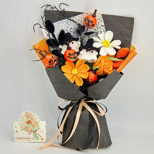 YSHomy Crochet Flower Bouquet for Halloween