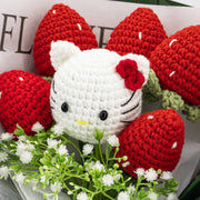 YSHomy クリスマス向け HK＆イチゴのかぎ針編みブーケ
