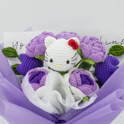 YSHomy Ganchillo HK y Ramo de Tulipanes Rosa Morado