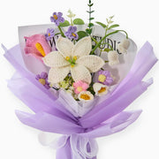 YSHomy Bouquet all'uncinetto con giglio e calla