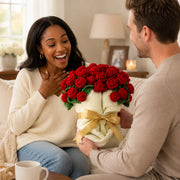YSHomy Couverture en crochet - Roses rouges