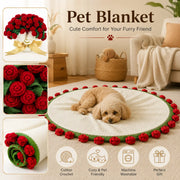 YSHomy Couverture en crochet - Roses rouges