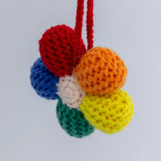 YSHomy Crochet Rainbow Flower Car Hanging