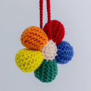 YSHomy Crochet Rainbow Flower Car Hanging