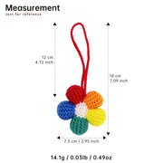YSHomy Crochet Rainbow Flower Car Hanging