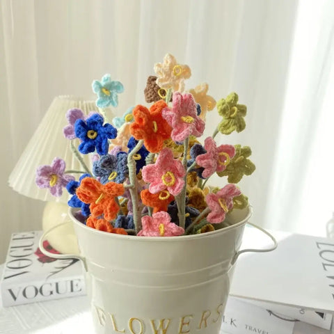 YSHomy Crochet Flowers of Forget-Me-Not (Set of 3)