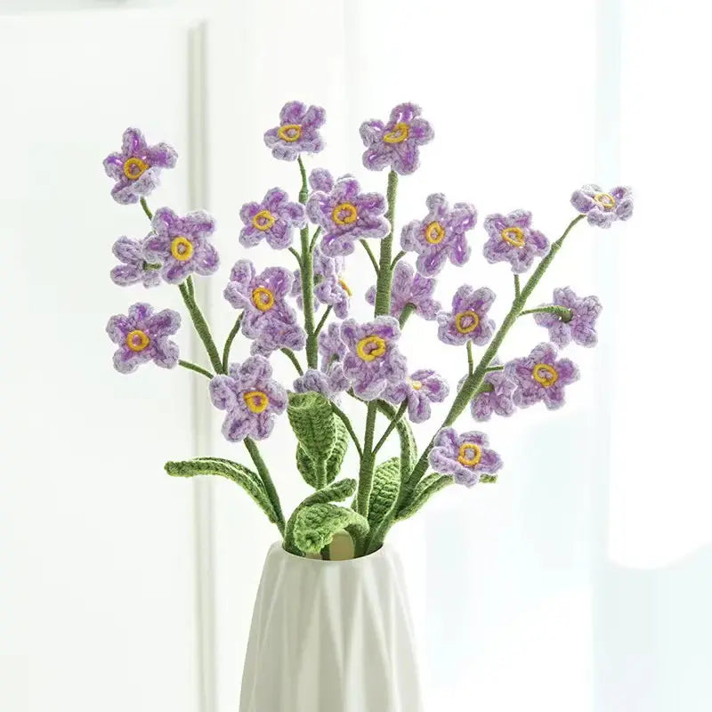YSHomy Crochet Flowers of Forget-Me-Not (Set of 3)