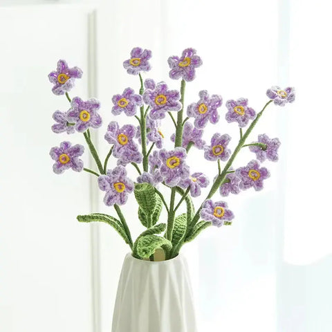 YSHomy Crochet Flowers of Forget-Me-Not (Set of 3)