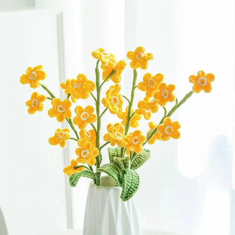 YSHomy Crochet Flowers of Forget-Me-Not (Set of 3)