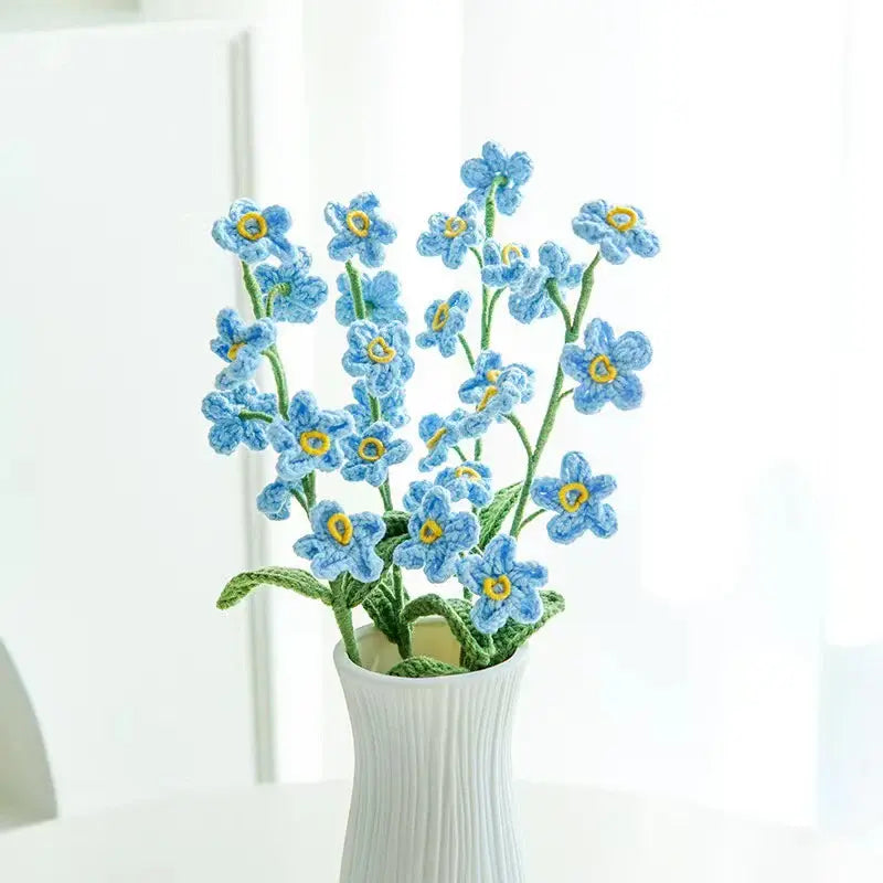 YSHomy Crochet Flowers of Forget-Me-Not (Set of 3)