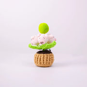 Série de pots de fleurs au crochet YSHomy avec lumière