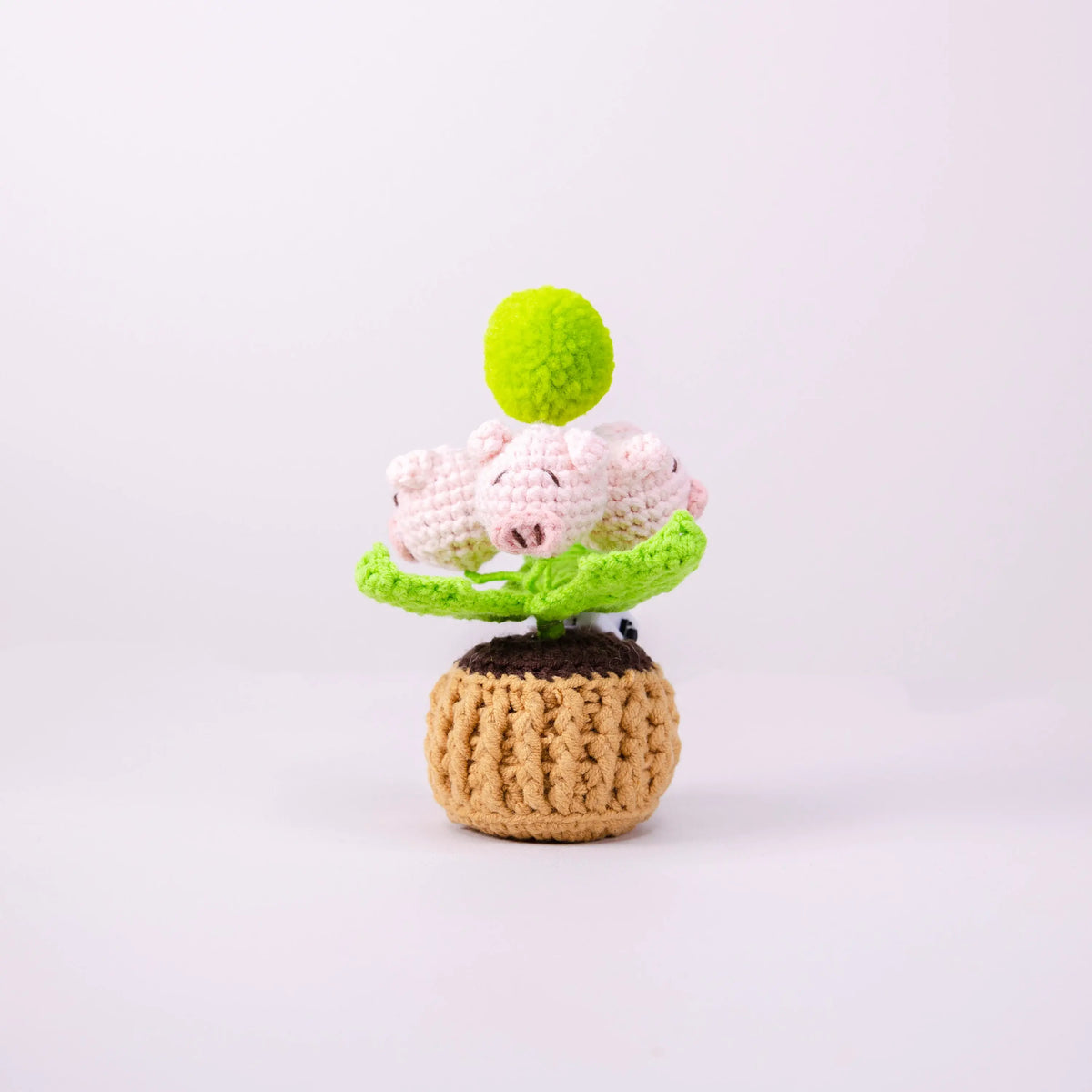 YSHomy Crochet Flower Pot Series with Light