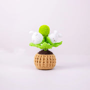 Série de pots de fleurs au crochet YSHomy avec lumière