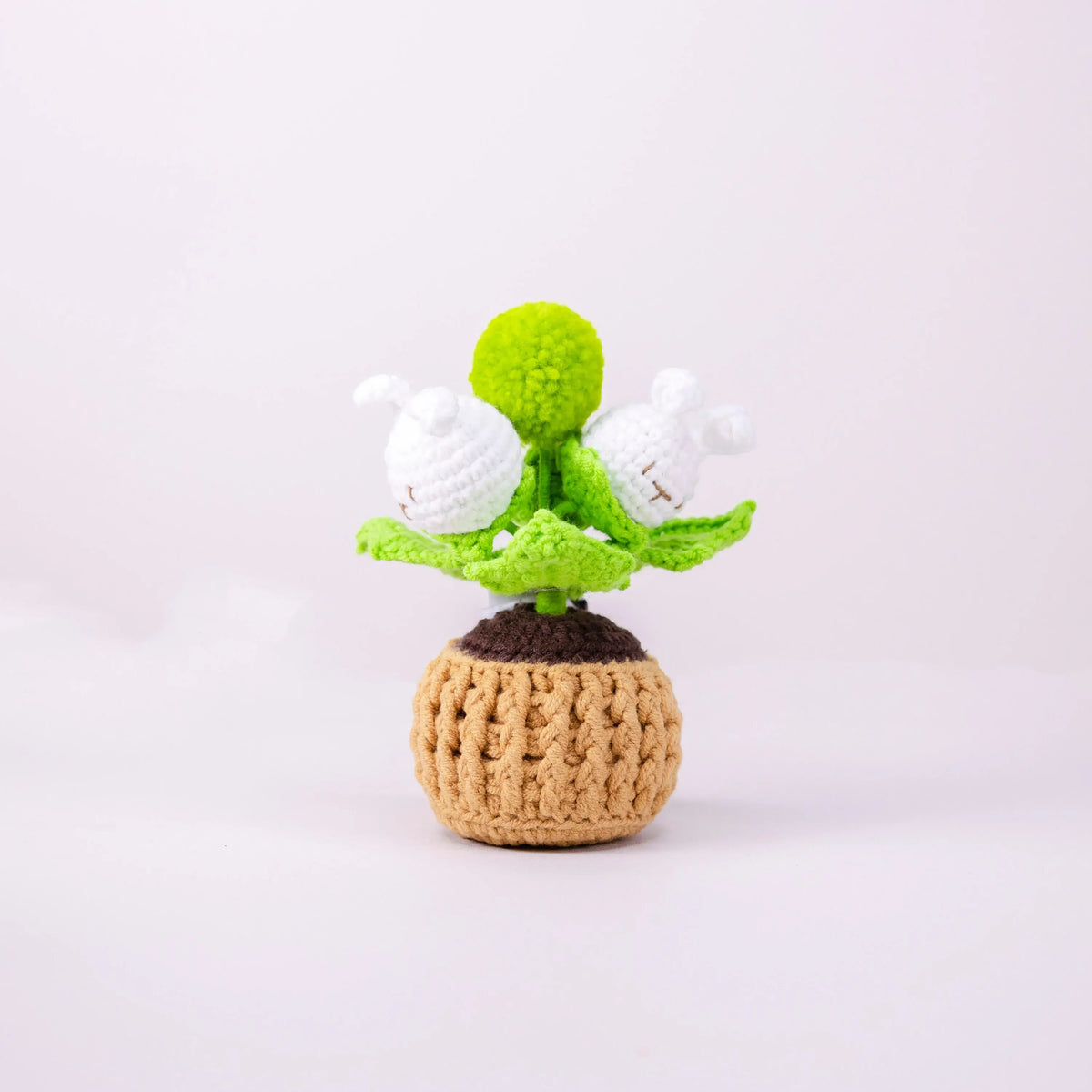 YSHomy Crochet Flower Pot Series with Light