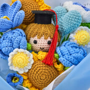 Ramo de flores de ganchillo YSHomy para la graduación de un niño