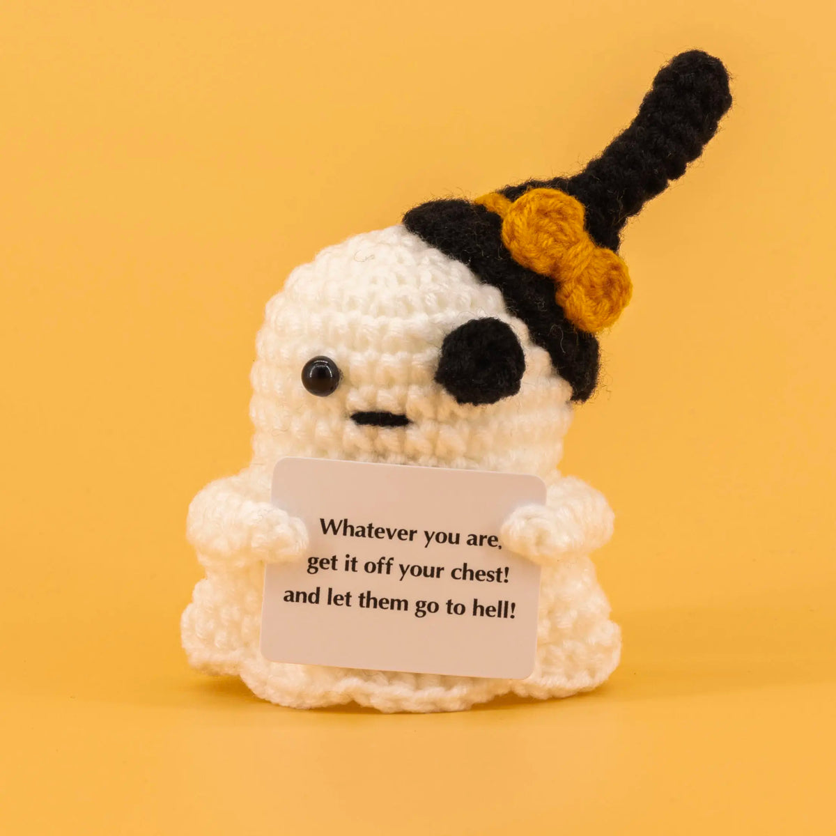 YSHomy Emotional Support Crochet Ghost Toy & Potato Pickle Set