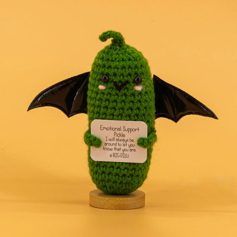 YSHomy Emotional Support Crochet Ghost Toy & Potato Pickle Set