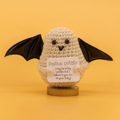 YSHomy Emotional Support Crochet Ghost Toy & Potato Pickle Set