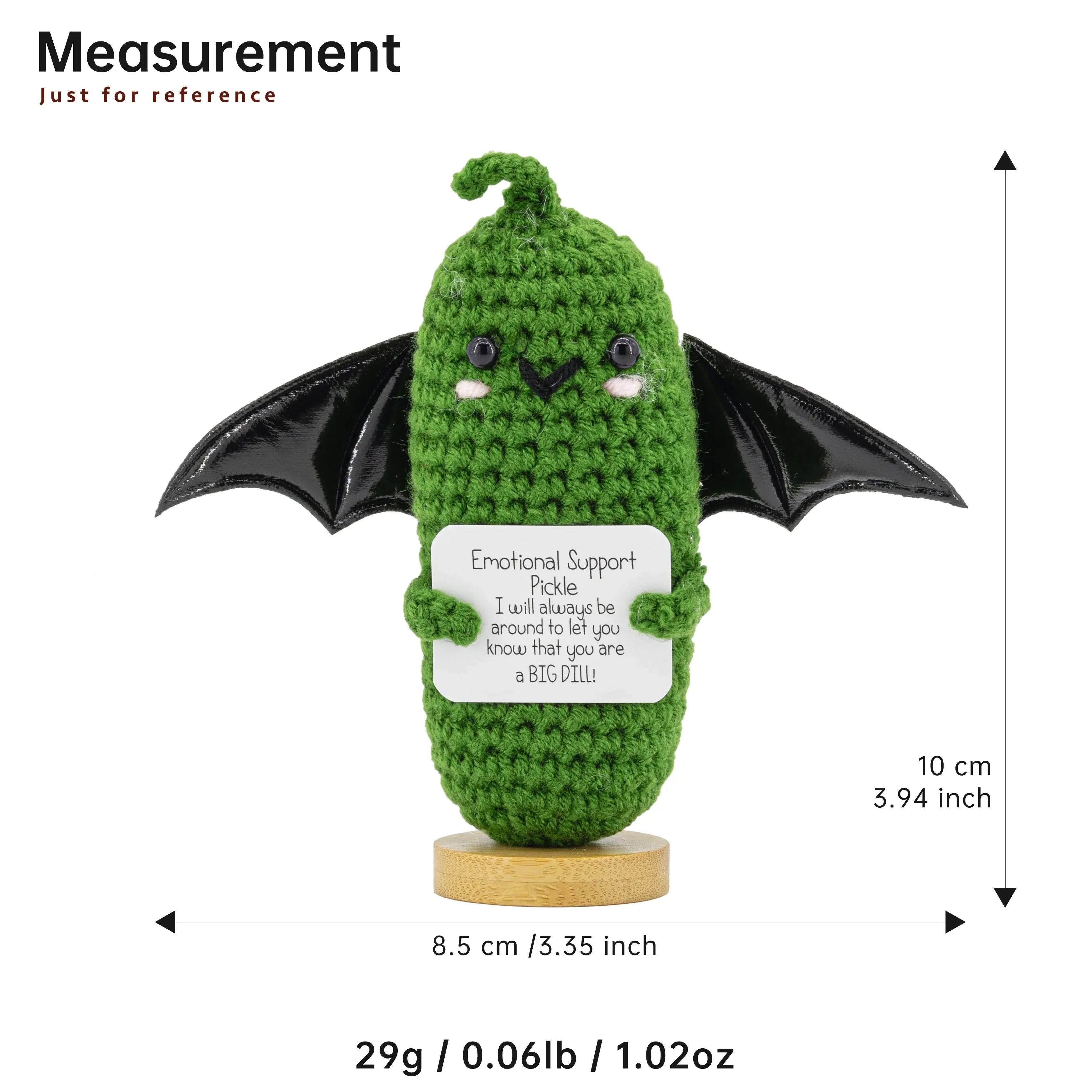 YSHomy Emotional Support Crochet Ghost Toy & Potato Pickle Set