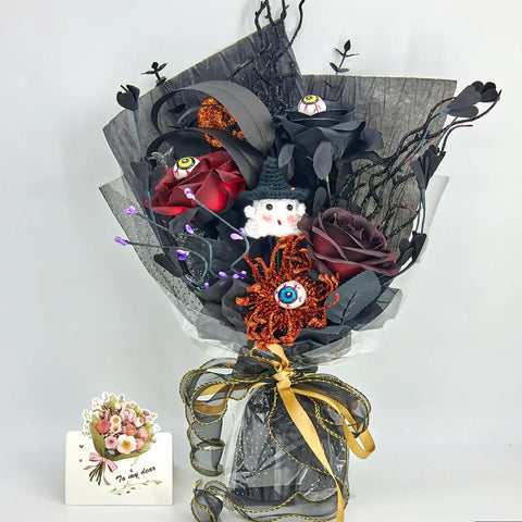 YSHomyHalloween Crochet fantasma &amp; Ojos Bouquet