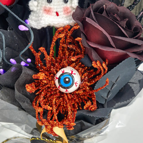 YSHomyHalloween Crochet fantasma &amp; Ojos Bouquet