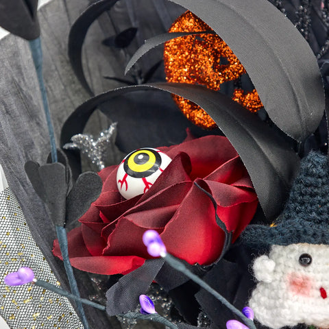 YSHomyHalloween Crochet fantasma &amp; Ojos Bouquet