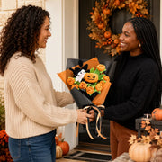 YSHomy Crochet Halloween Bouquet with Pumpkin & Ghost
