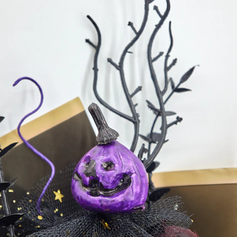 YSHomyHalloween Crochet rosa negra Bouquet