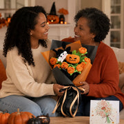 YSHomy Crochet Halloween Bouquet with Pumpkin & Ghost
