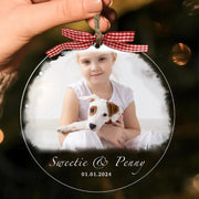 YSHomy Personalized Couple Photo Hanging Ornament