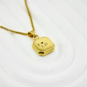 YSHomy Collier plaqué or 18 carats personnalisé thermosensible