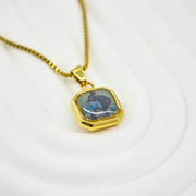 YSHomy Collier plaqué or 18 carats personnalisé thermosensible
