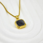 YSHomy Collier plaqué or 18 carats personnalisé thermosensible