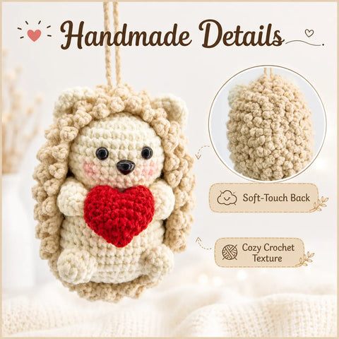 YSHomy Cute Crochet Hedgehog Car Hanging