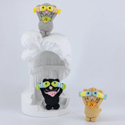 YSHomy Serie de muñecos de ganchillo de gato y pez lindos
