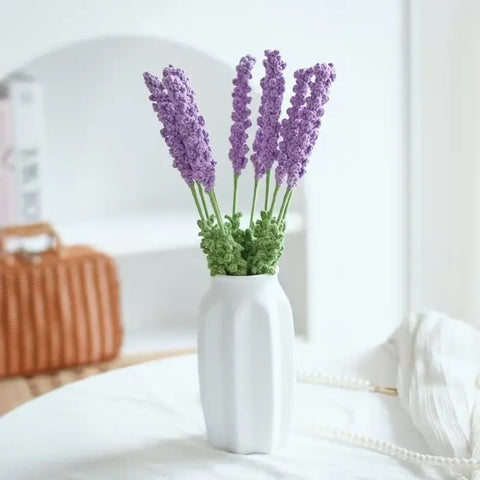 YSHomy Crochet Flowers of Lavender (Set of 3)