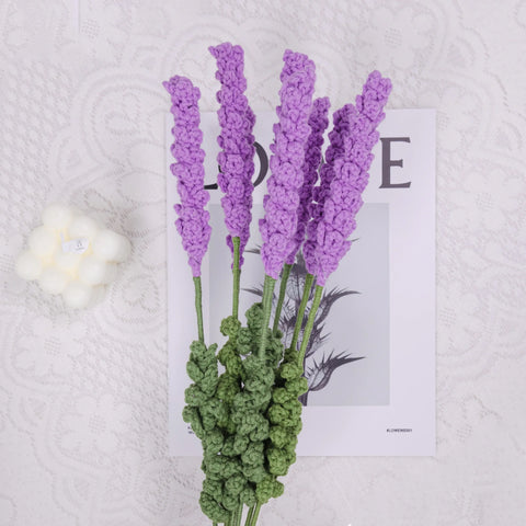 YSHomy Crochet Flowers of Lavender (Set of 3)