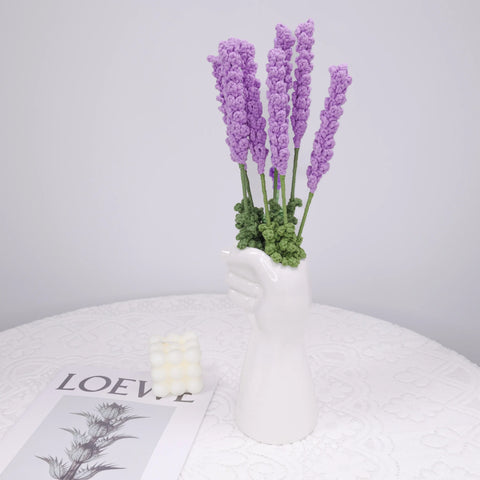 YSHomy Crochet Flowers of Lavender (Set of 3)